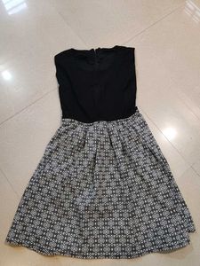 Patterned Fit & Flare Dress