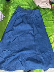 Denim Skirt And Top Combo WithTop