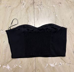 Black Embellished Corset Top | Size M
