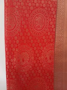 Copper Zaree Silk Saree_Unused