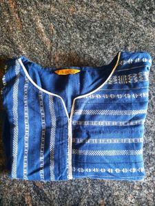 Aurelia Blue Printed Kurta