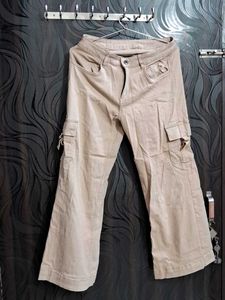 Roadster Beige Cargo Pants