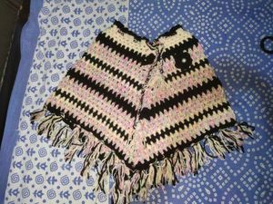 New Kids Winter Wool Handmade Poncho