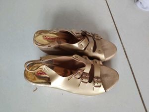 Gold Wedges Heels