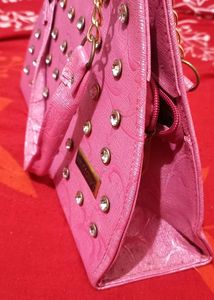 2 Bags 👜🎒pink And Tan Colour