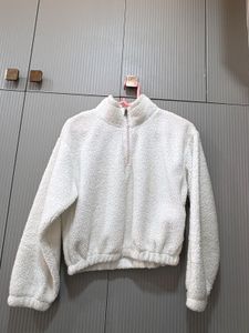 Cozy White Fleece Pullover