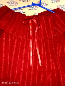 Korean Off Shoulder Maroon Top
