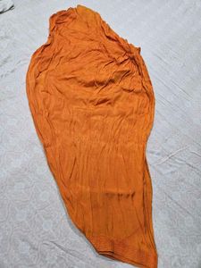 Navy Blue Embroidered Kurta with Orange Salwar