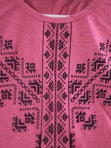 Pink Patterned Top