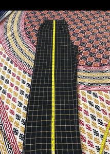 SSS Black Checked Kurti Set (Women)