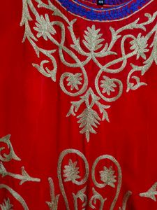 Partywear Red Kurta With Inner