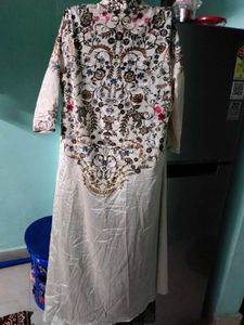 work jacket type flare frock