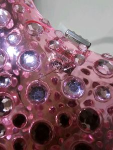 Never USED Pink Crystal Bag
