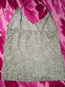 (Shein Cute Green Floral Cami Top)