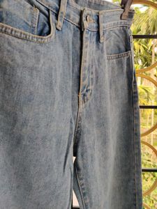 High Waist Straight Leg Jeans