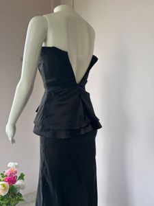 Black Slit Dress