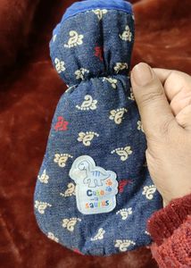 Baby Woolen Soft Shoes + Milk Bottle Cover