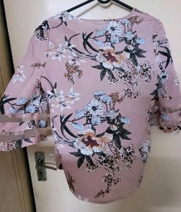 Floral Bell Sleeve Top