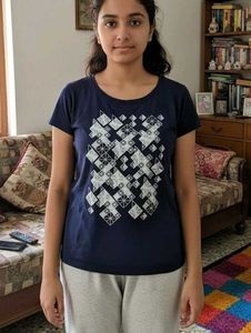 Navy Blue Graphic Tee