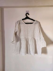 White Eyelet Blouse