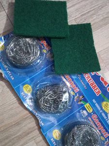 steel wool and scotch bright combo