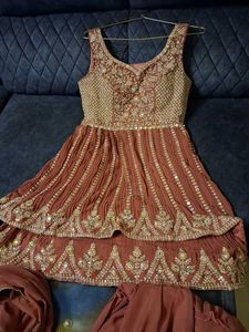 Embroidered Indian Outfit