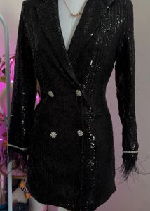 Sequin Blazer Dress