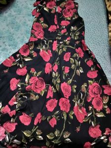 Floral Print Fit & Flare Dress