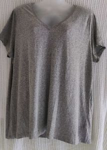 Gray V-Neck T-Shirt