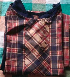 Vintage Plaid Crepe Kurti