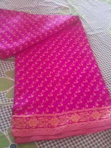 Pink &amp; Gold Floral Fabric