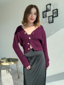 Abercrombie & fitch  Chic Purple Knit Cardigan