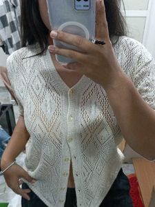 Crochet Knit Cardigan