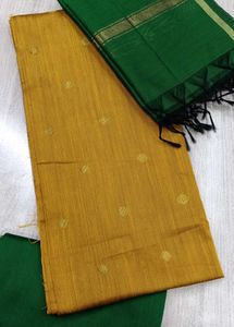 Silk Unstitched Dress Material Set
