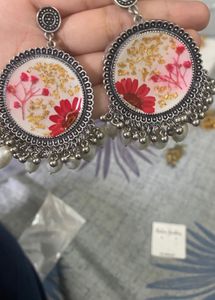 Floral Jhumka Earrings