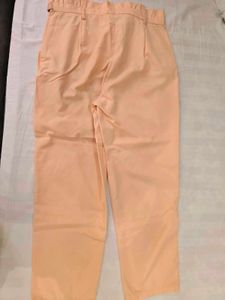 Peach Paperbag Waist Pants