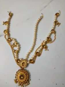 Earning And Mangtika+Tiara Set