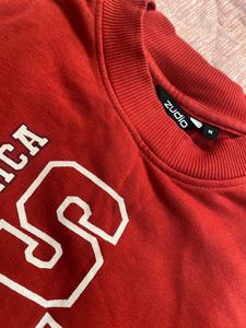 Red Comfortable Sweatshirt