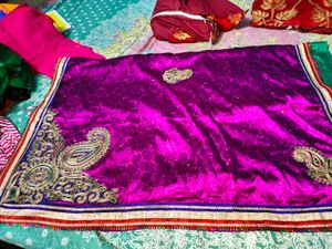 Rose Colour Saree