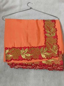 Gota Saree With Heavy Blouse