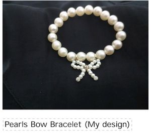 White Bow Bracelet