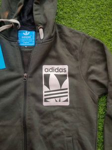 Adidas Olive Green Hoodie