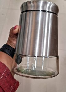 Steel+glass Jar
