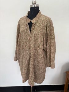 Patterned Shirt Dress