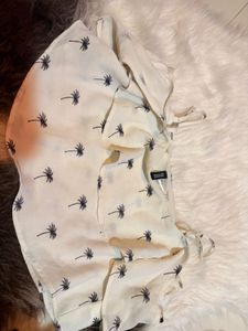 Palm Print Casual Top