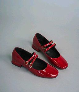 Red Patent Leather Mary Janes