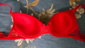 Zivame Red Solid Underwired T-shirt Bra 🍅