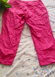 Pink Casual Pants