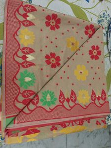 Floral Print Saree Without Blouse