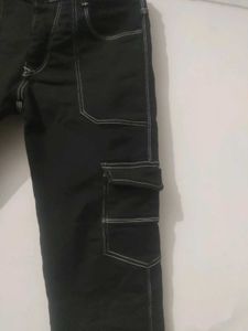 Cargo Jeans Black Colour